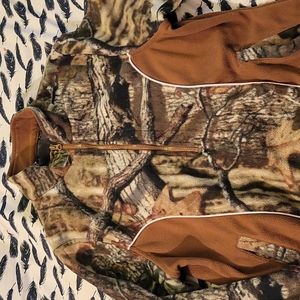Mossy Oak quarter zip fleece jacket